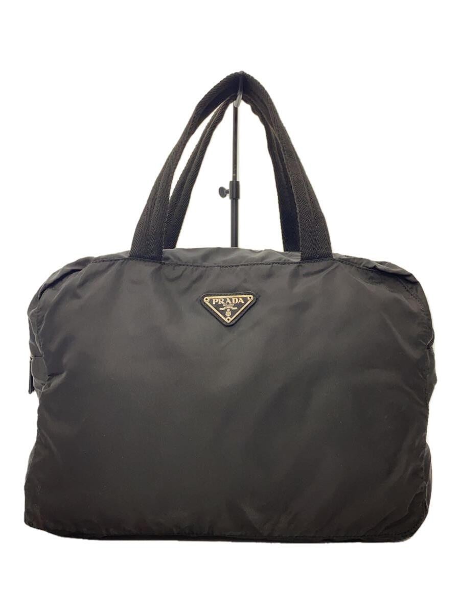 Prada Black Nylon B8993 Handbag Plain Design