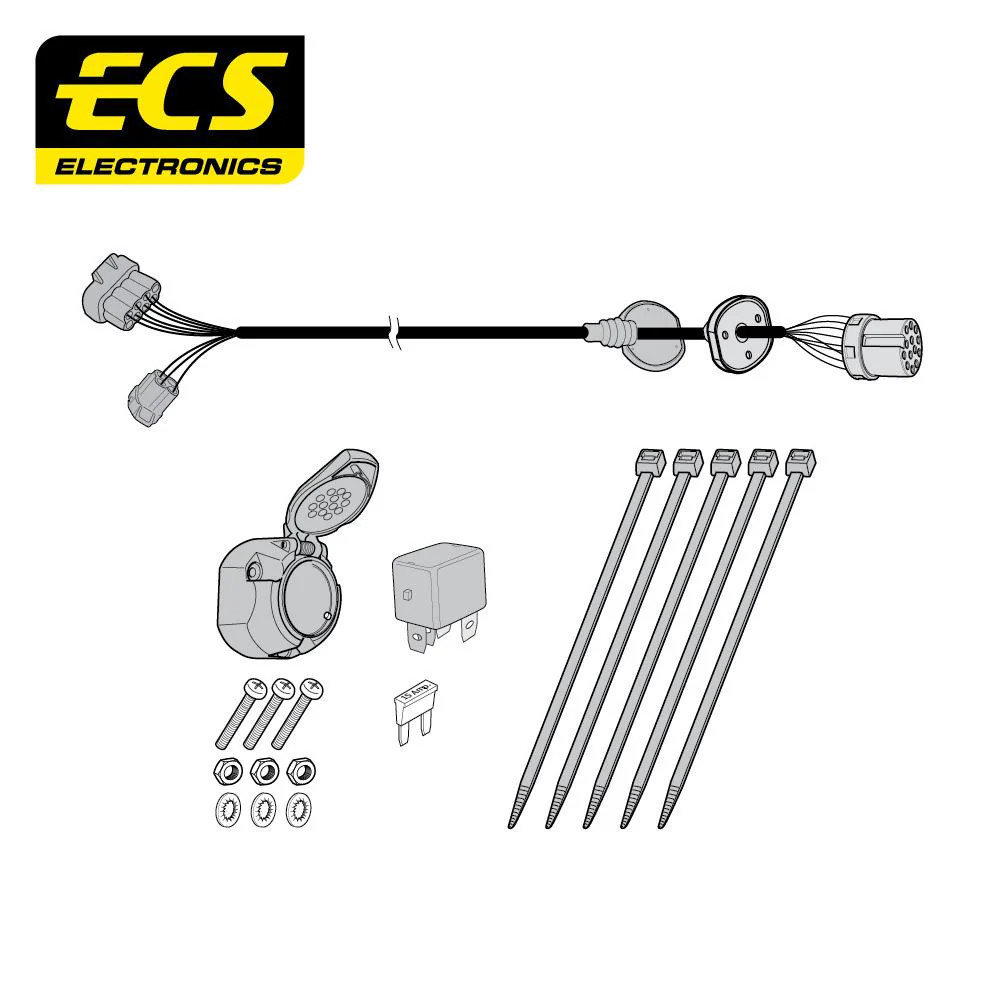 Towbar Wiring Kit 13 Pin RANGE ROVER Evoque SUV Nov 2011 - Mar 2019 LR01213U