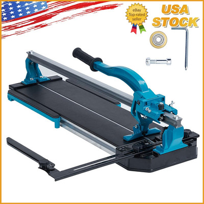 24'' Manual Tile Cutter Cutting Machine Single Rails Precise Tile Cutter Tools US