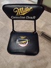 Vintage Miller Genuine Draft Stadium Bleacher Seat Folding Padded Chair NASCAR — photo 1