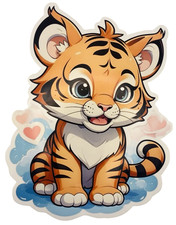 Baby Tiger Waterproof Car Decal Vinyl Sticker Cartoon Movie Laptop Xbox