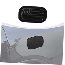 Gas Tank Cap Cover Fuel Filler Door Cover American Flag Compatible with Black