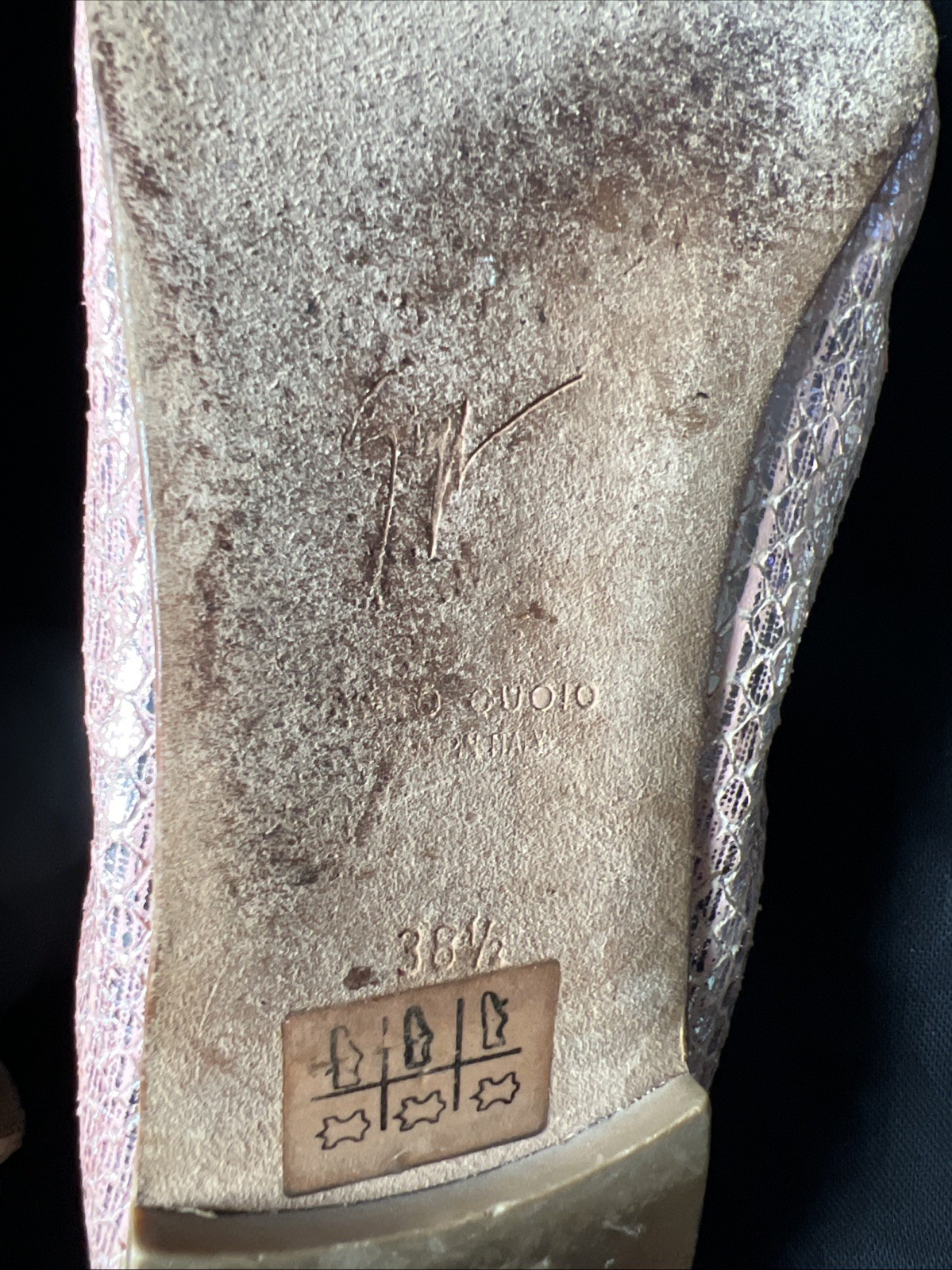 Giuseppe Zanotti  Python Rose Gold Ballet Flats I… - image 12