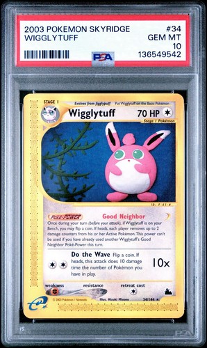 Wigglytuff graded PSA 10 for sale on eBay