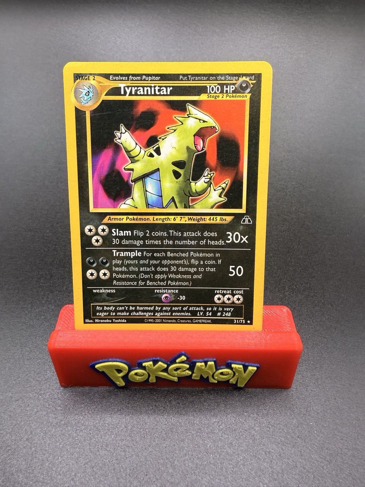 Pokemon Card Tyranitar 31/75 Neo Discovery Non Holo Rare WotC 349💎LP💎