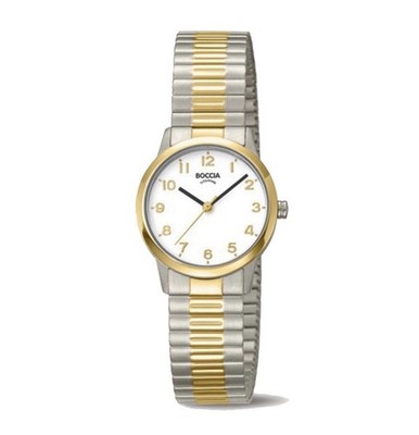 Boccia Damenuhr 3318-03,Titanium.Zugband.Neue Uhr+Etikett.2 Jahre Garantie