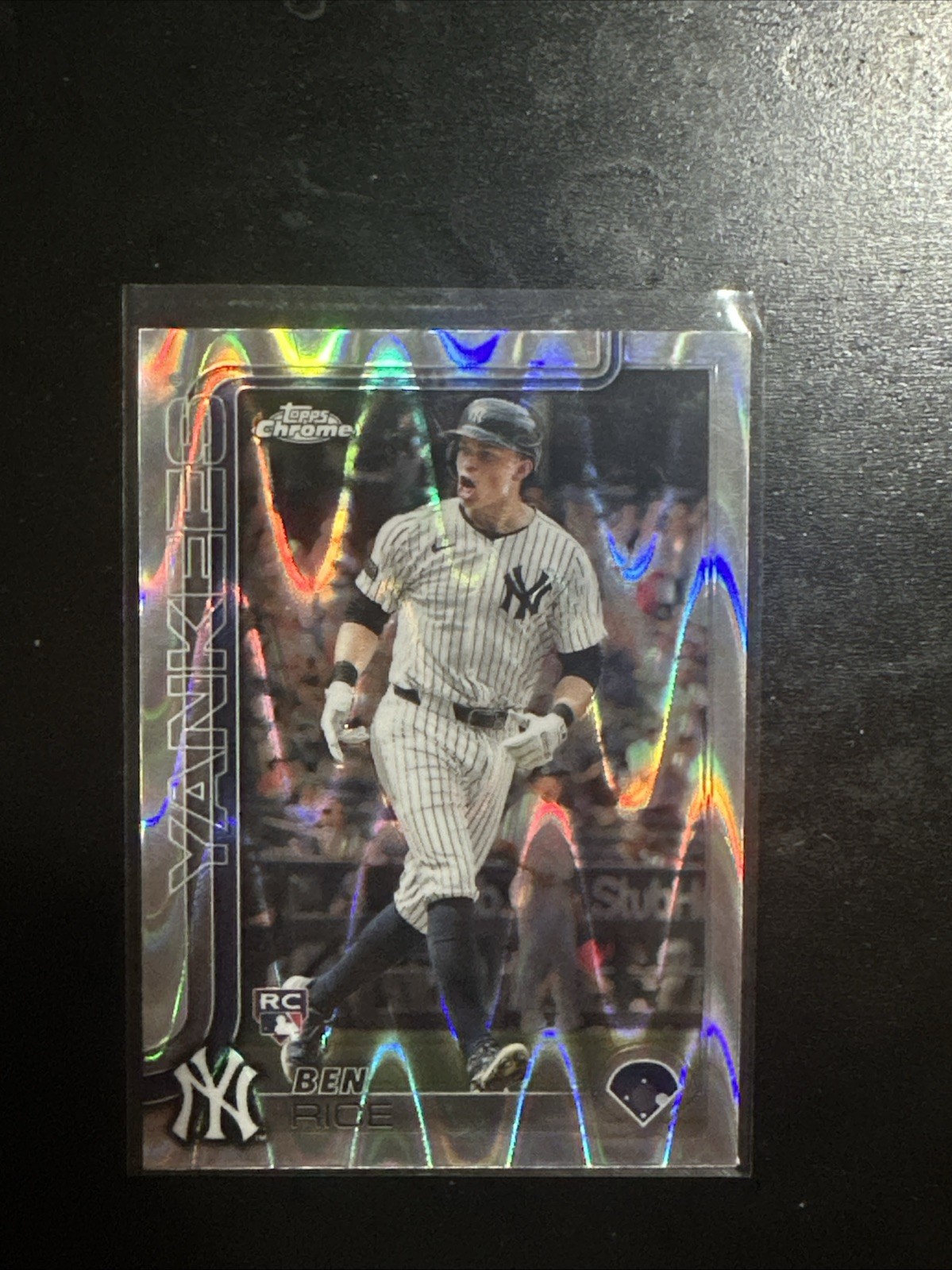 2025 Topps Chrome- Ben Rice RayWave Refractor RC #139 NY Yankees