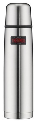 THERMOS Isolierflasche Light & Compact silber 1 Liter Edelstahl mattiert