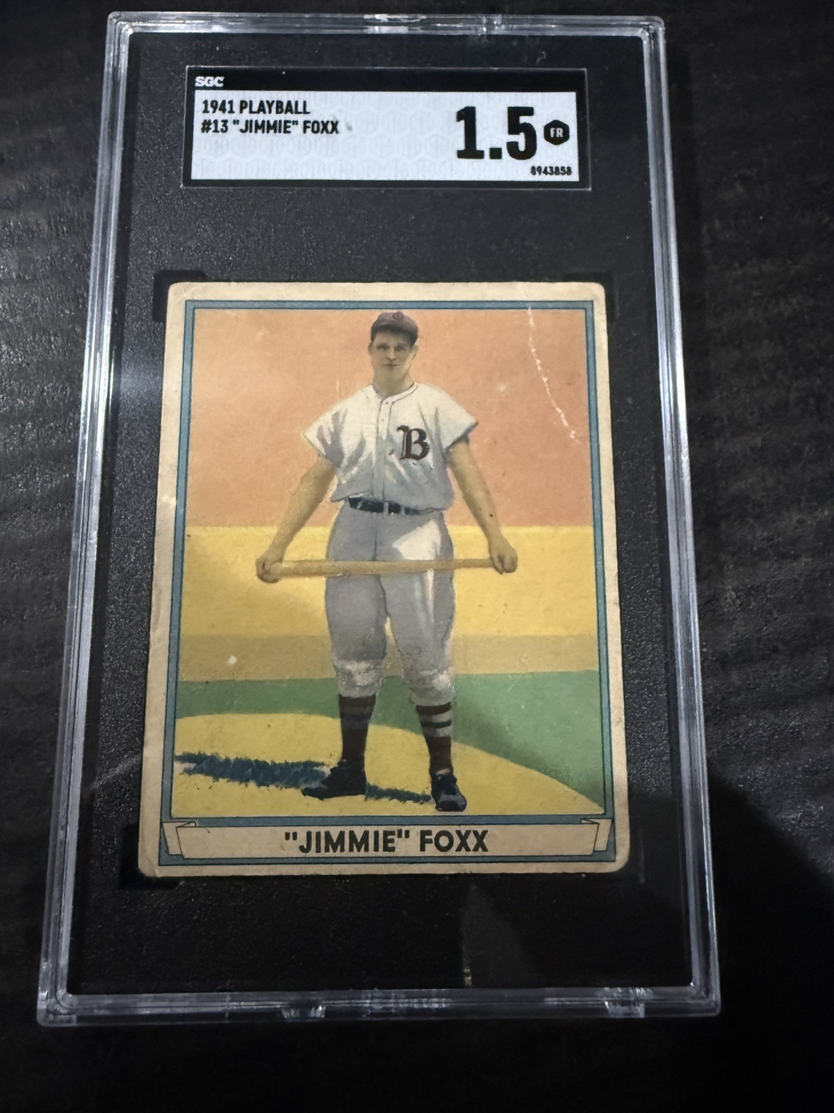 1941 Play Ball #13 Jimmie Foxx SGC 1.5 Boston Red Sox