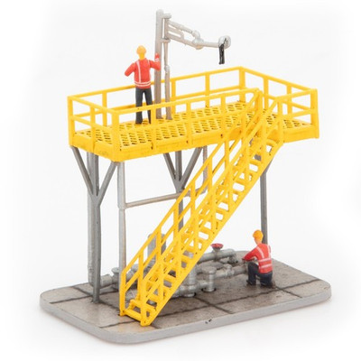 #ad O SCALE TANK CAR LOADING PLATFORM FILLING STATION ACCESSORY BUILDING $64.90