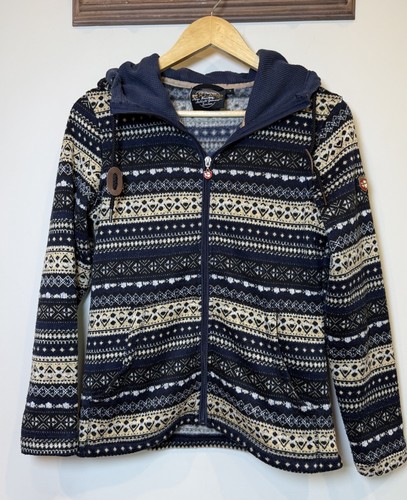 X-Land North Expedition Nordic Fleece Knit Zip Hoodie Sweater Jacket Women’s SM