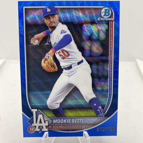 Mookie Betts 2025 Bowman Chrome Blue Refractor /150 Color Match #26 LA Dodgers