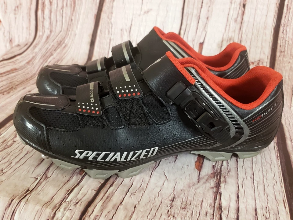 Specialized Comp Hombres 13 Negro MTB Bicicleta de Montaña Zapatos 2 Pernos Foto 4 de 4