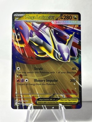 Mega Latias ex 100/132 Double Rare Pokemon Mega Evolution NM 