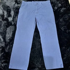 Red Kap Work Pants Mens 38 Blue Cotton Gusseted Design High Rise Straight Leg