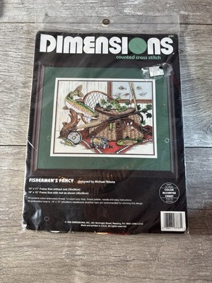 Dimensions Counted Cross Stitch Garden Collectibles 1995 Barb Mack New/Sealed