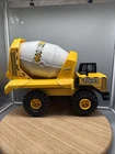 Tonka Cement Mixer Vintage Mighty Diesel Wide Tire Yellow Plastic & Metal Truck