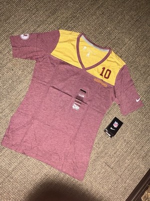 Large Washington Redskins #10 Nike Tri-Blend Jersey T-Shirt NFL Player Women s