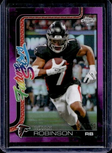 2025 Topps Chrome Bijan Robinson Pink Refractor (RAW)