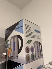 MegaChef MGKTL-1756 Cordless Electric Kettle 1.7L Stainless Steel BPA Free