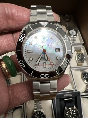 PRO DIVER 200 WHITE MOTHER OF PEARL DIAL 42.5MM AUTOMATIC-DIVE  WATCH