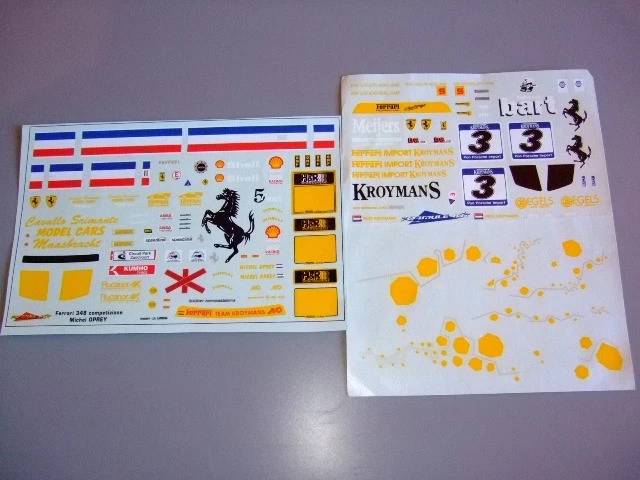Décalcomanies Street Races 40-1 échelle 1/18 - Argent, Or, Noir - 156x107 Mm INTERDECAL