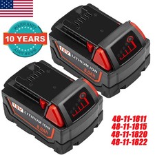 2pack For Milwaukee M18 18V 8.0Ah Battery Lithium 48-11-18 48-11-1820 48-11-1828