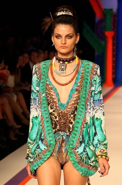 CAMILLA Vintage Original Land Of Wonder Silk Jacket With Swarovski Crystal 2 M/L