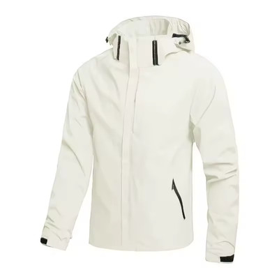 Men's Waterproof Windbreaker Jacket Streetwear Techwear Hooded Lightweight Coat