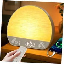 Sunrise Alarm Clock Sound Machine, Wake Up Light - Bluetooth Speaker, Dual