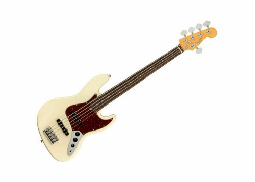 Fender American Professional II Jazz Bass V Rosewood FB - Olympic White
