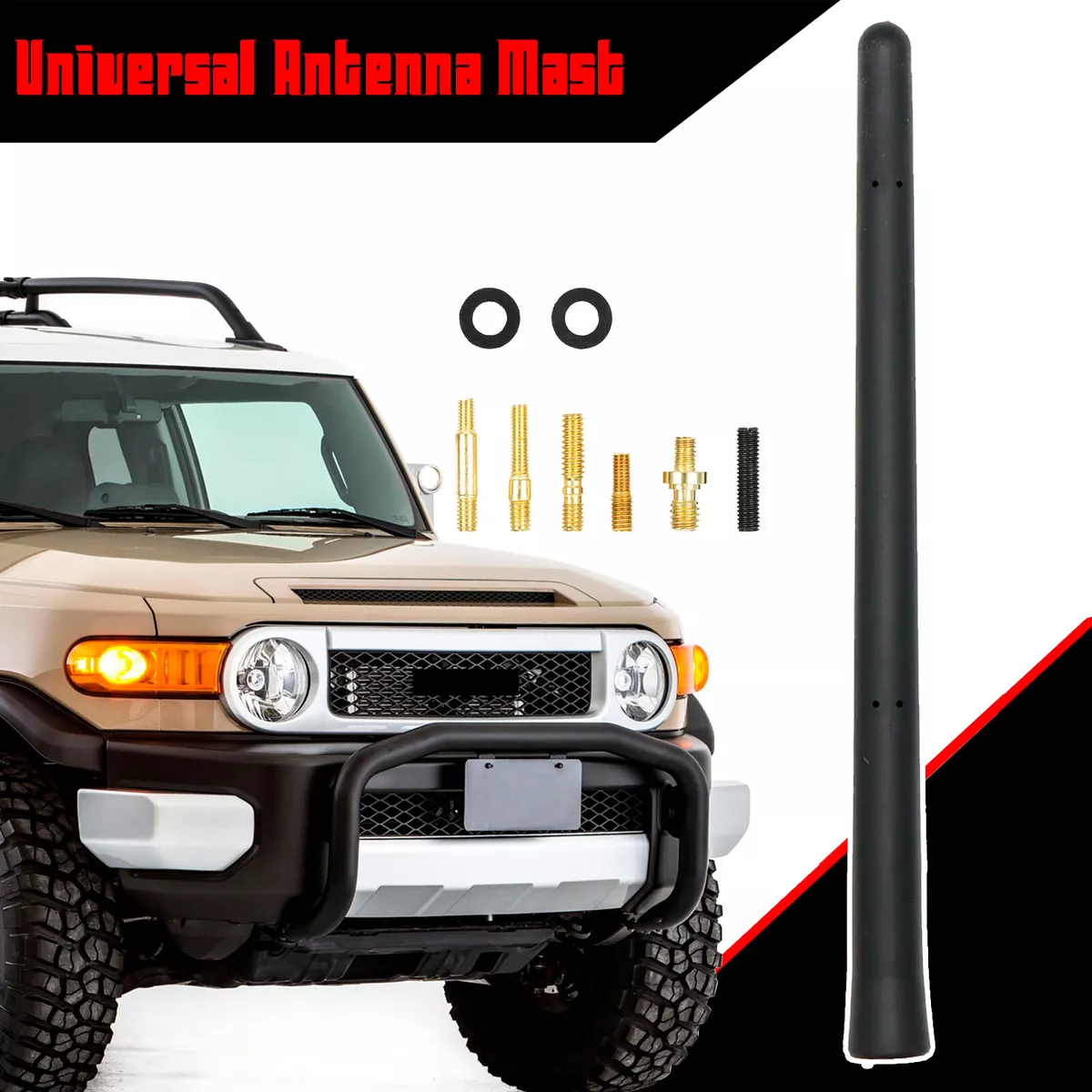 7 Car AM FM Radio Antenna Short Mast Signal Flexible Roof Aerial SUV  Universal