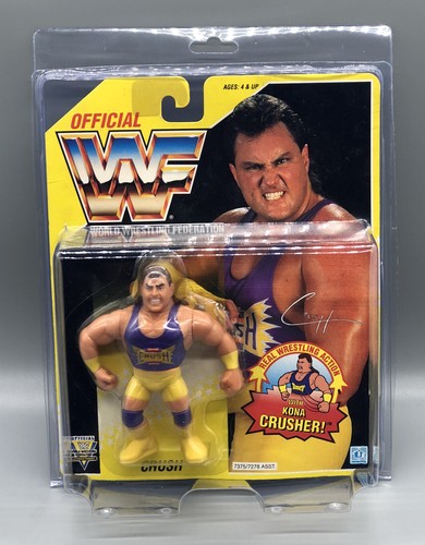 WWE WWF Hasbro 1993 Crush Yellow Card Series 7 WWE...