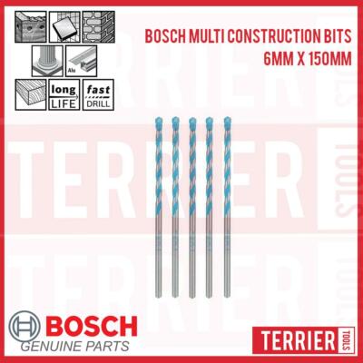 Bosch Multi Construction Drill Bits Masonry Drill Bit Tile 6mm X