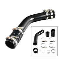 For 11-21 Ford 6.7L Powerstoke Diesel Black Hot Side Intercooler Pipe & Boot Kit