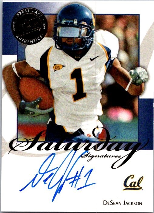 DeSean Jackson Press Pass Legends Saturday Signatures #SSDJ Base