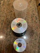89 Verbatim Blank CD-R Logo Branded 52X 700MB 80min Recordable Media Disc 