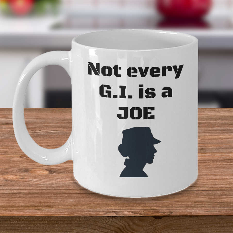 Funny female soldier patriotic mug gift woman Veteran veterans day