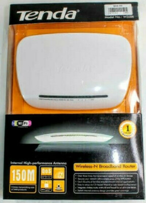 Tenda Wireless N Broadband Router W268R White 4 Ports 150MBPS 