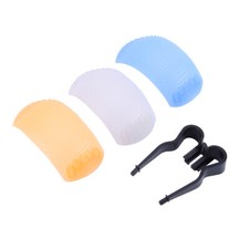3 Color 3 In 1 Up Flash Diffuser Cover For SLR Cameras Set