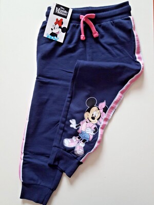 Disney Minnie Mouse Jogginghose blau,  Gr.: 110 128/134 + Stifte  NEU/OVP