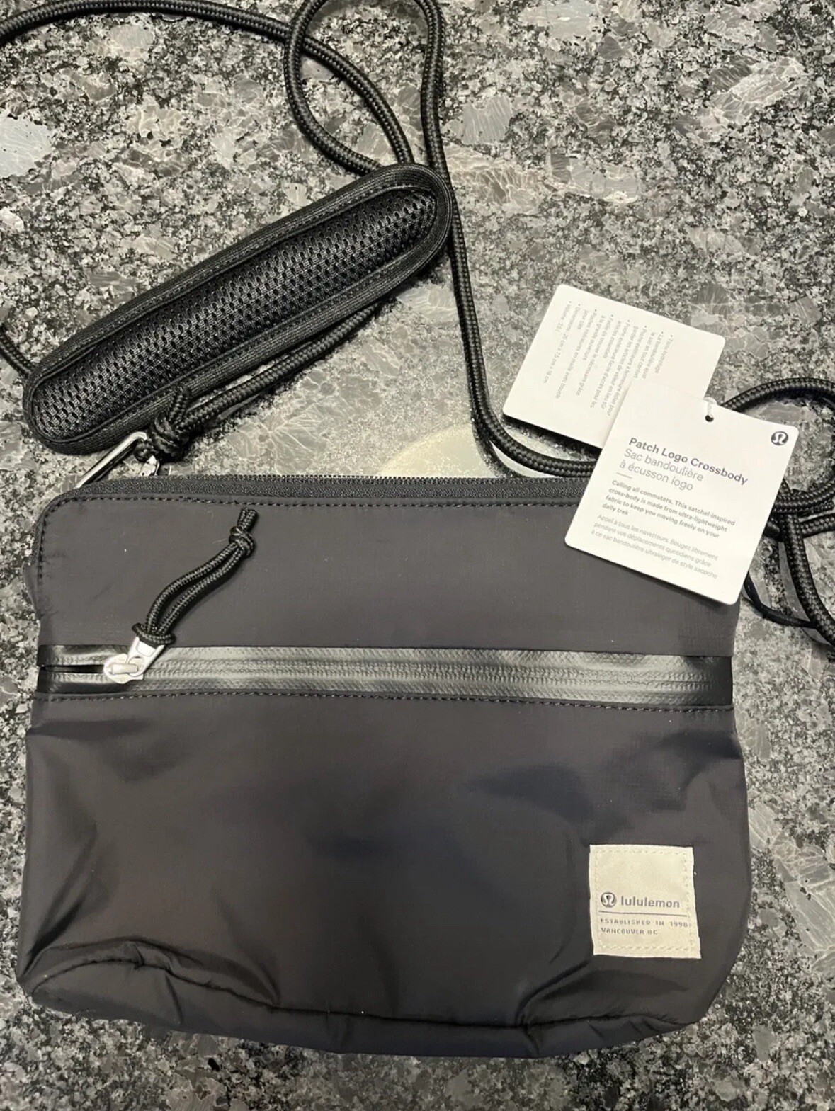 Lululemon Patch Logo Crossbody NWT Athletic Purse Bag Black eBay