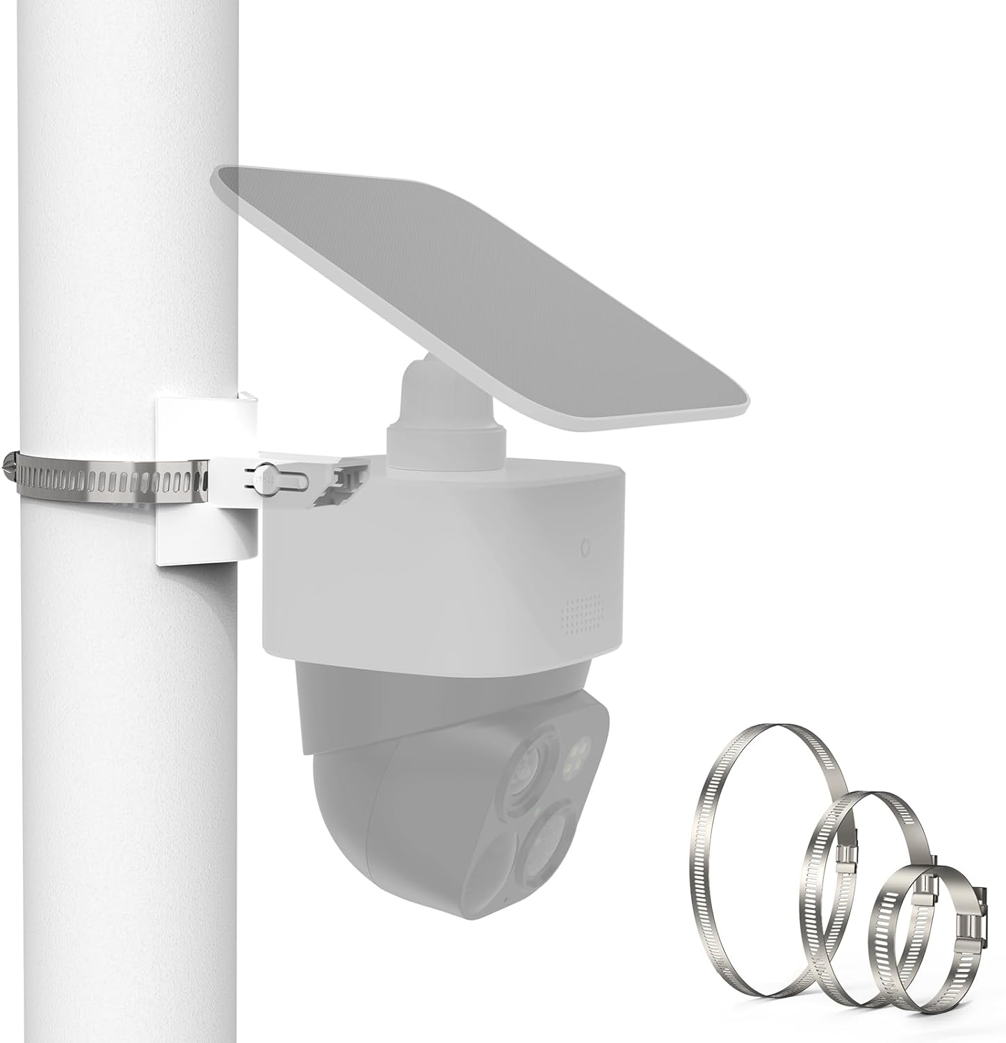 Pole Mounting Bracket for Eufy Security Solocam S340, Solar Panel Security Camer