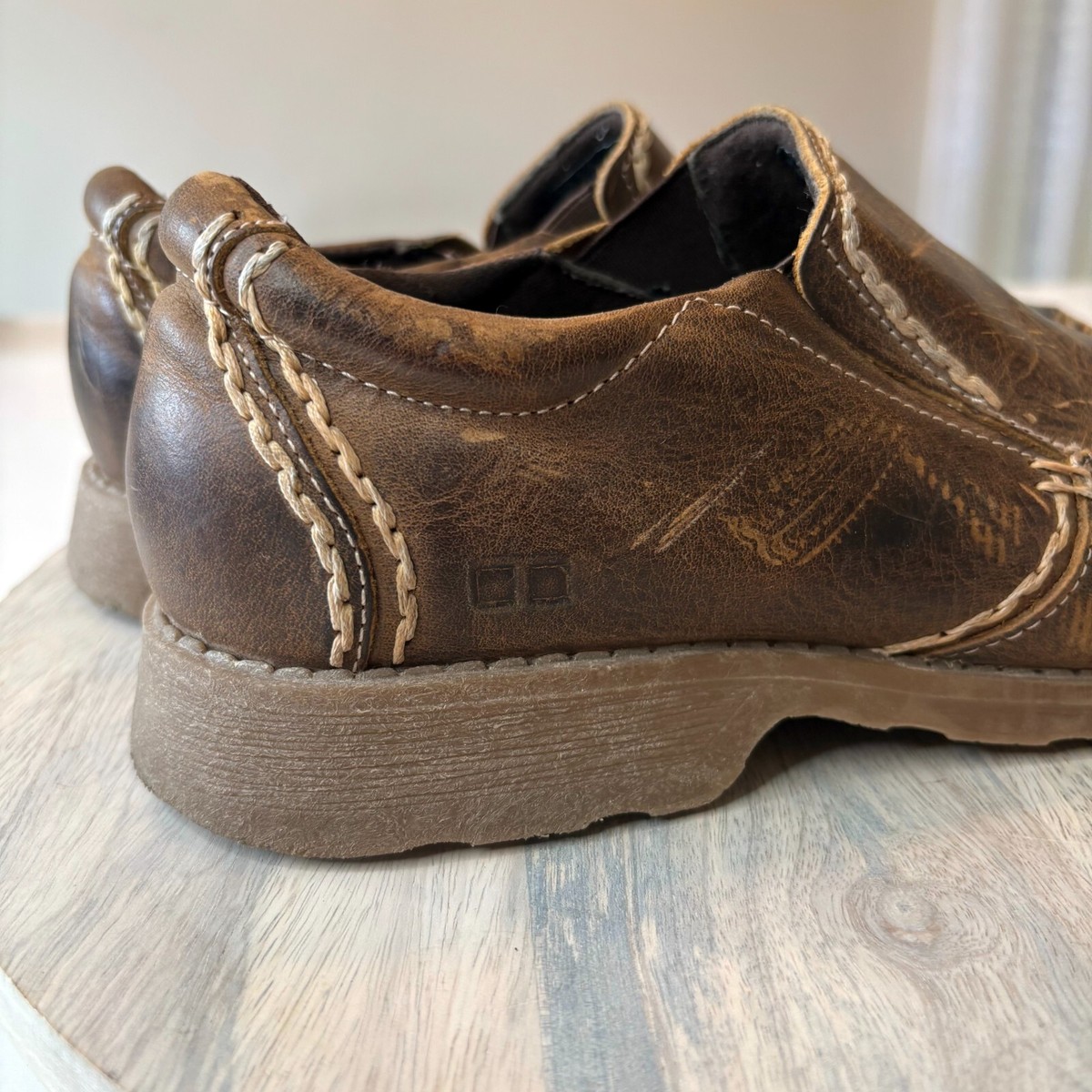 Bed Stu Shoes Brown Slip On Casual Brown Leather Loafer Phantom Size 9.5 Bed Stu Mens 9.5 Shoes Phantom Slip On | Mercari main image 3