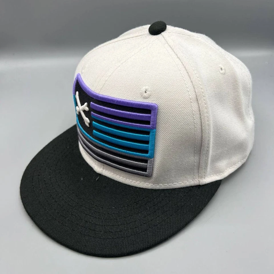 Sombrero Snoop Nation Hombre Blanco Negro Bordado Neff Snap Back Cap Foto 2 de 4