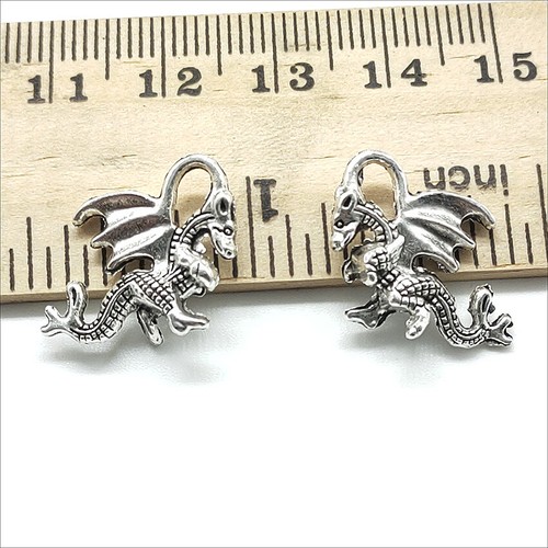 20X Flugsaurier Drache Antik Silber Charms Anhänger zur Schmuckherstellung 15*17mm - Bild 5 von 5