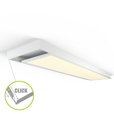 Aufbaurahmen Click für LED-Panel 120x30 cm weiß Montagerahmen