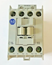 ALLEN BRADLEY 100-C16*D10 CONTACTOR SER.B 600VAC 30A