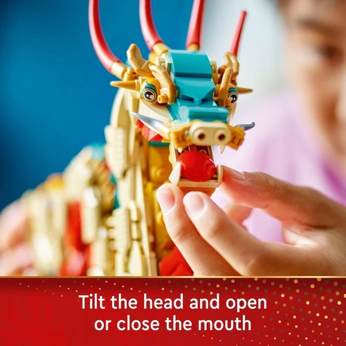 Brandneu Frühling Chinesisches Festival Glückverheißender Drache Gebäude Figur Spielzeug Weihnachtsgeschenk - Bild 5 von 7