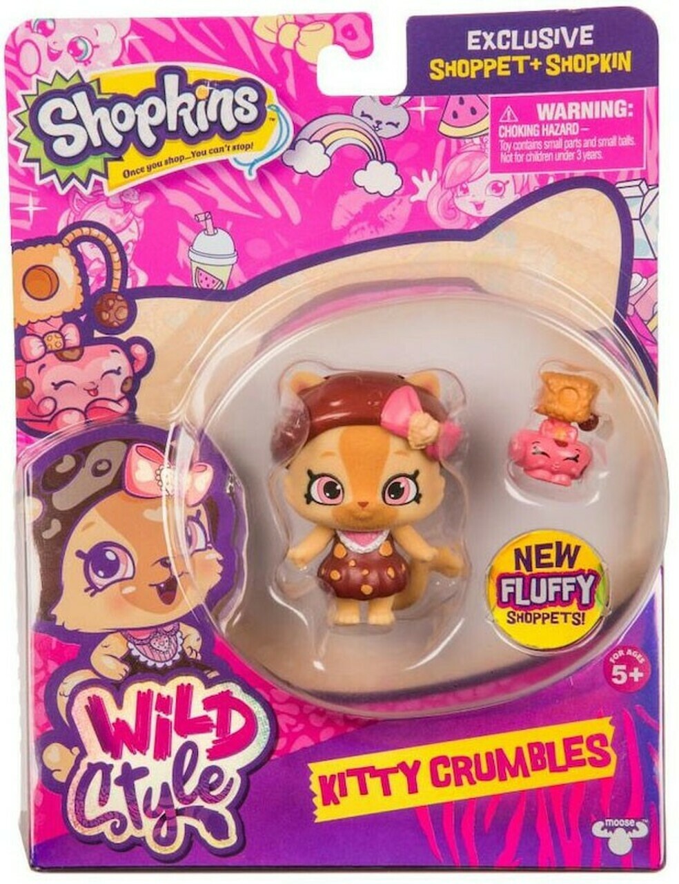 Shopkins Wild Style KITTY CRUMBLES Figure